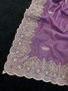 Ktd 2017 Chocolate Silk With Embroidery Work Saree